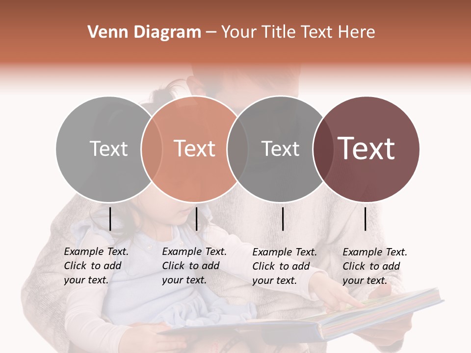 A Man Reading A Book To A Little Girl PowerPoint Template