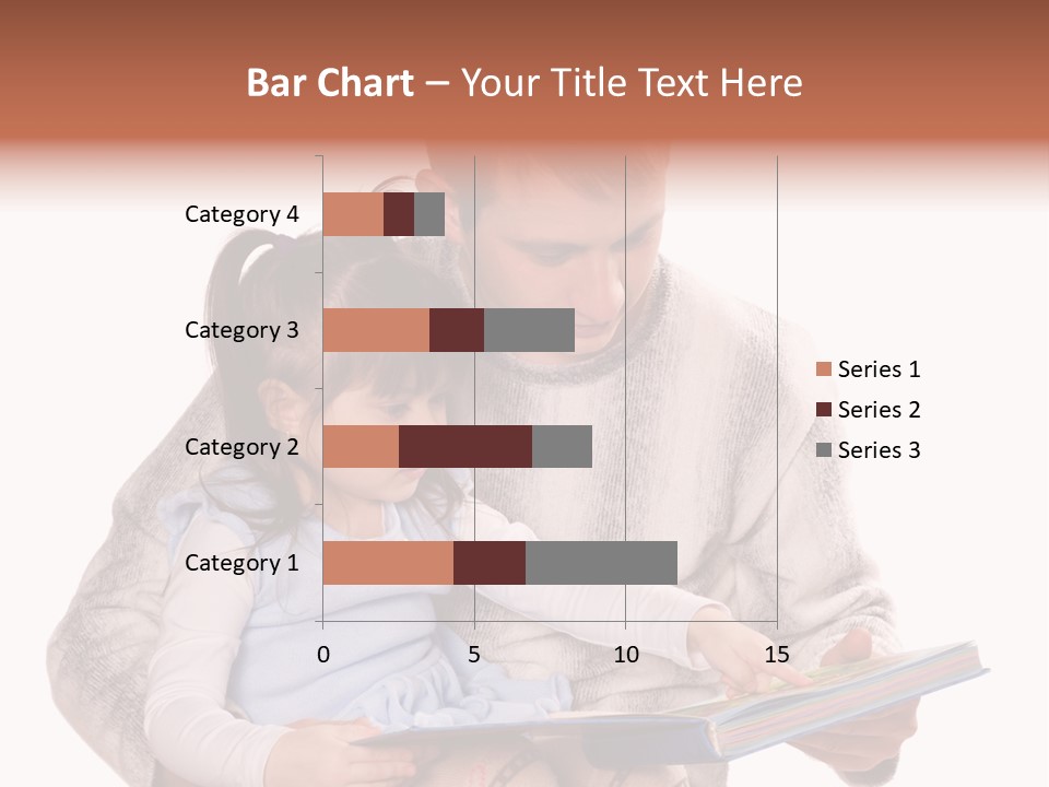 A Man Reading A Book To A Little Girl PowerPoint Template