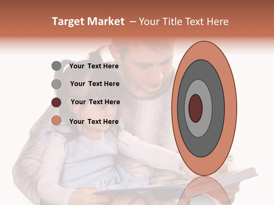 A Man Reading A Book To A Little Girl PowerPoint Template