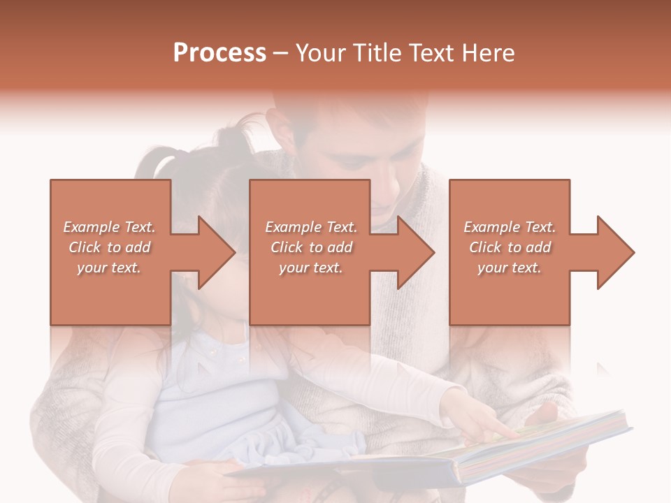 A Man Reading A Book To A Little Girl PowerPoint Template