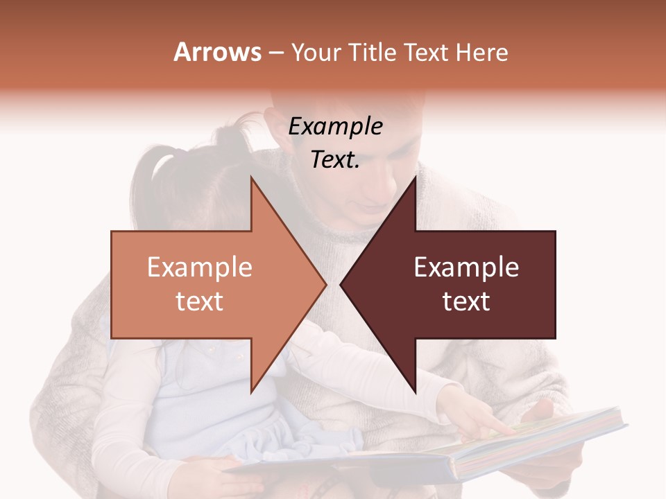 A Man Reading A Book To A Little Girl PowerPoint Template