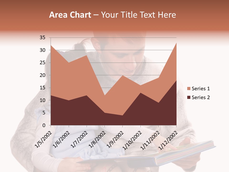A Man Reading A Book To A Little Girl PowerPoint Template