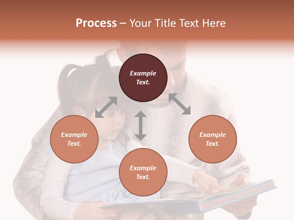 A Man Reading A Book To A Little Girl PowerPoint Template