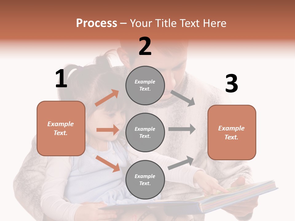 A Man Reading A Book To A Little Girl PowerPoint Template