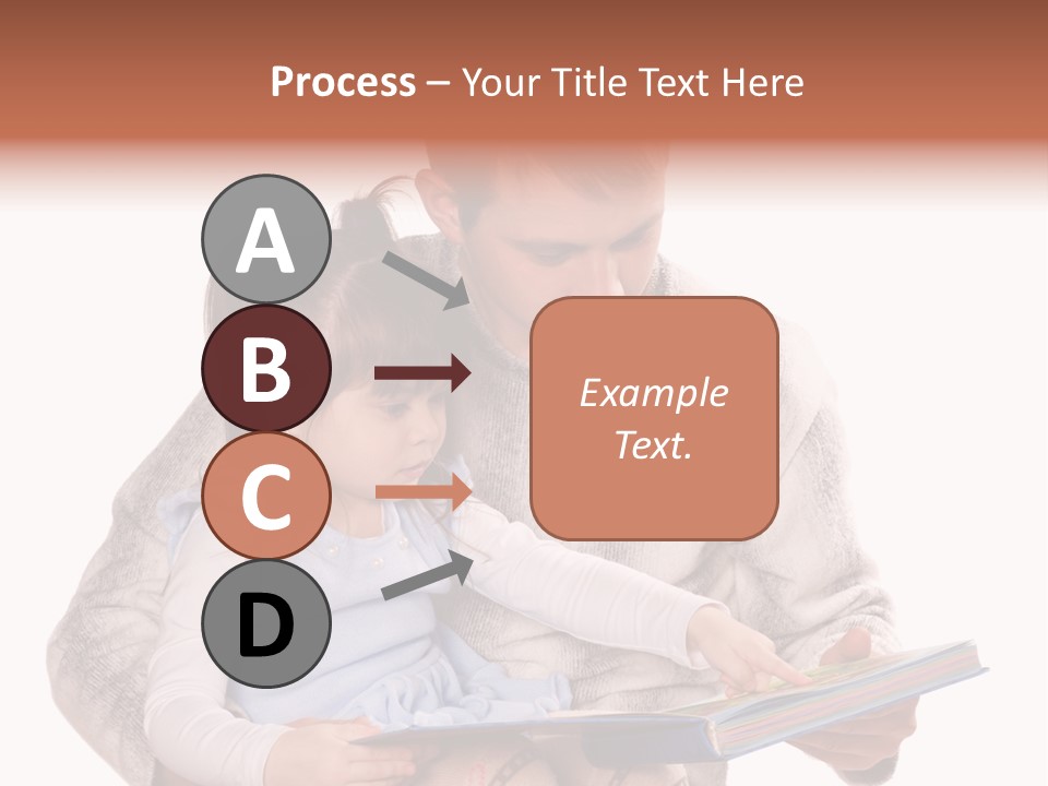 A Man Reading A Book To A Little Girl PowerPoint Template