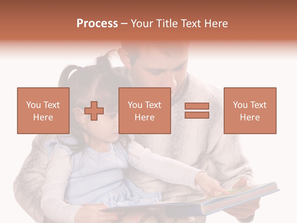 A Man Reading A Book To A Little Girl PowerPoint Template