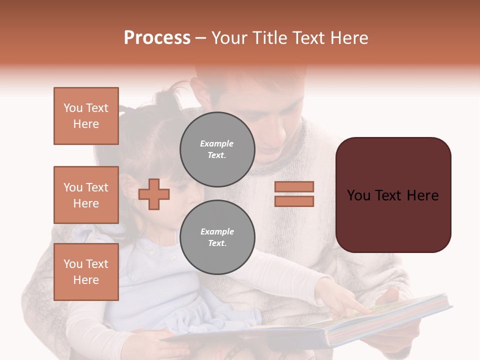 A Man Reading A Book To A Little Girl PowerPoint Template
