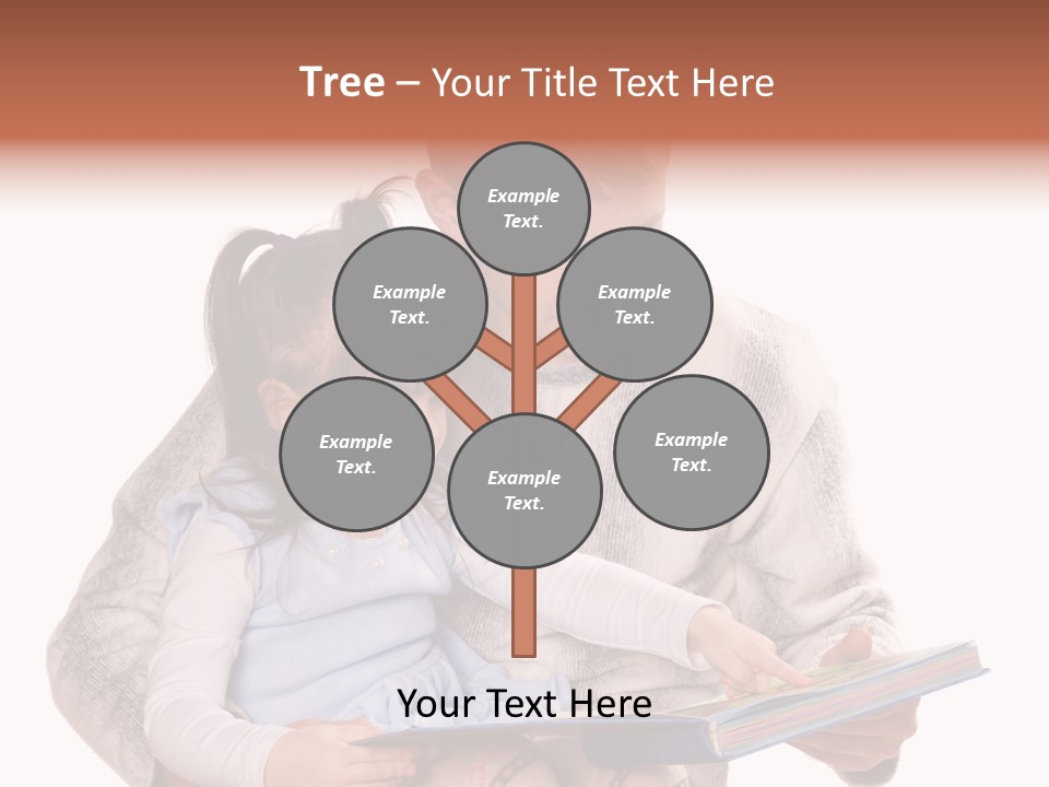 A Man Reading A Book To A Little Girl PowerPoint Template