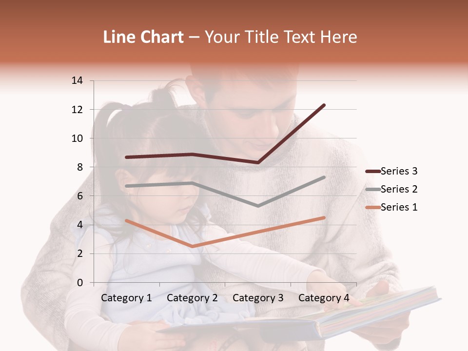 A Man Reading A Book To A Little Girl PowerPoint Template