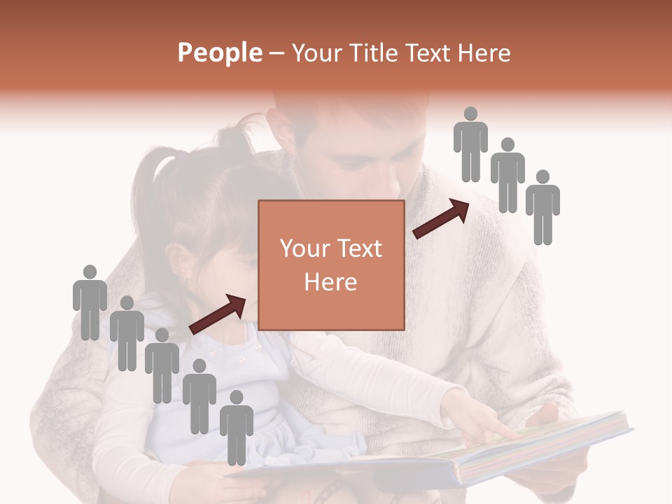 A Man Reading A Book To A Little Girl PowerPoint Template