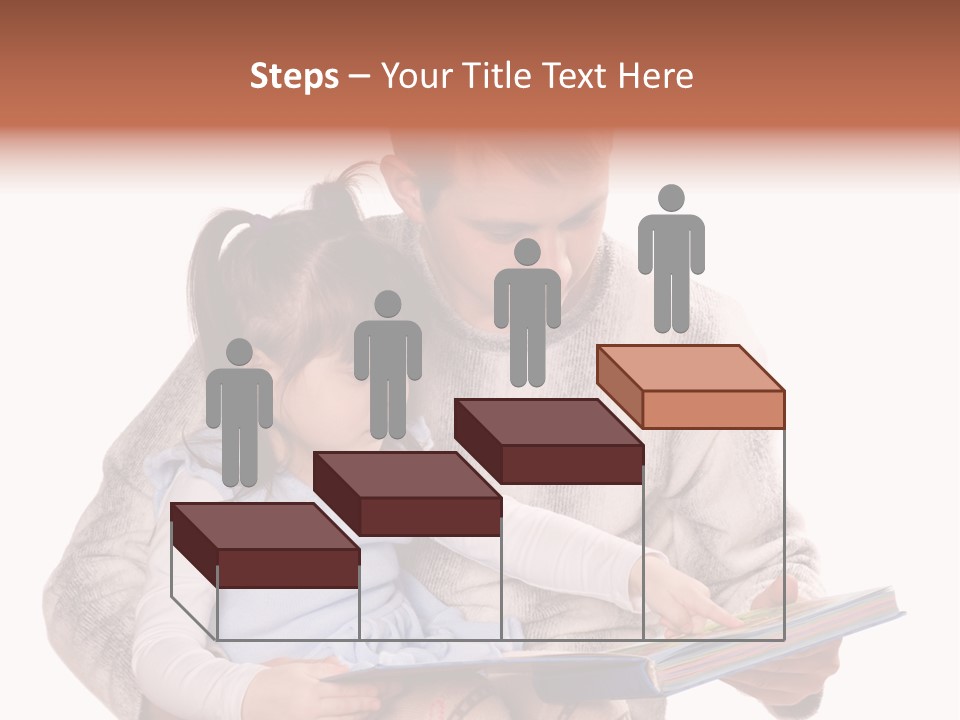 A Man Reading A Book To A Little Girl PowerPoint Template