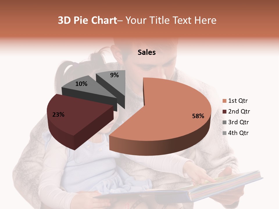 A Man Reading A Book To A Little Girl PowerPoint Template