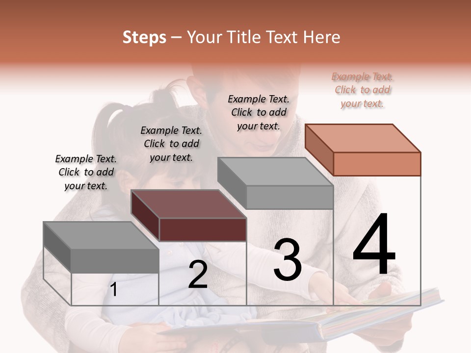 A Man Reading A Book To A Little Girl PowerPoint Template