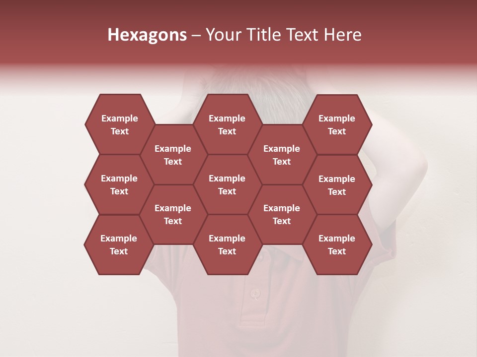 A Young Boy With His Hands On His Head PowerPoint Template