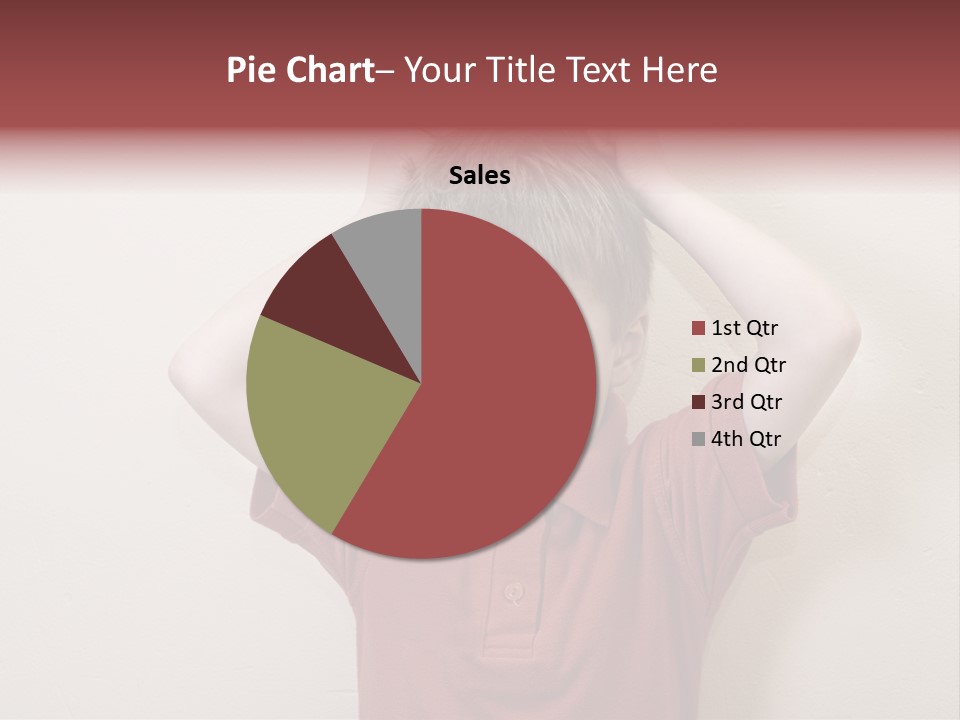 A Young Boy With His Hands On His Head PowerPoint Template
