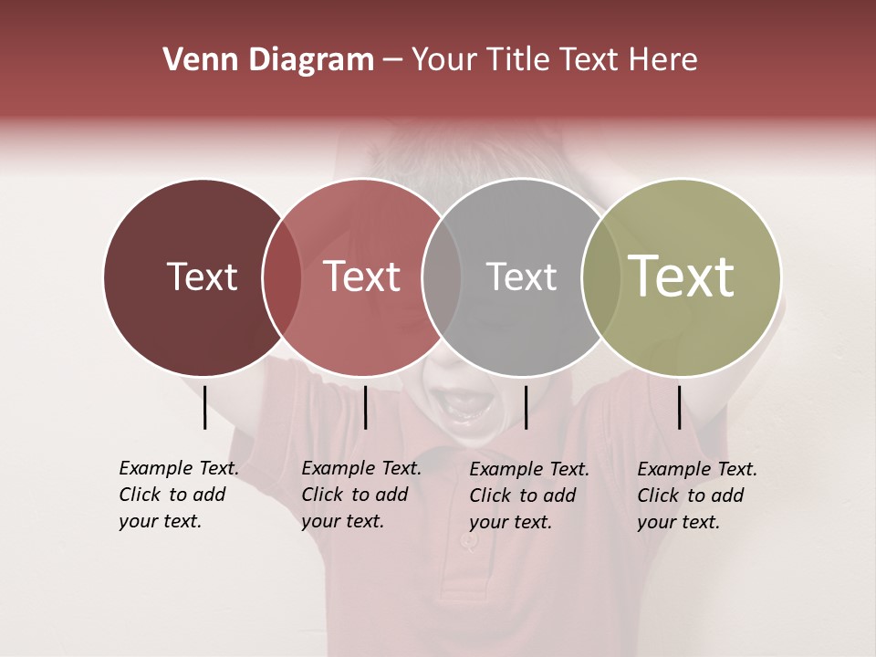 A Young Boy With His Hands On His Head PowerPoint Template