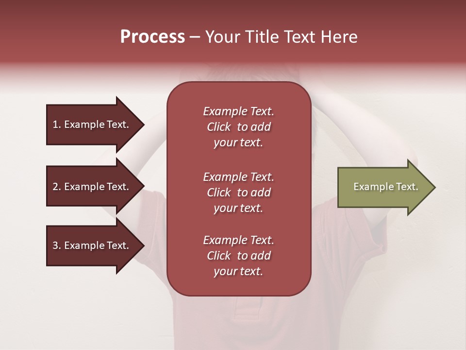 A Young Boy With His Hands On His Head PowerPoint Template