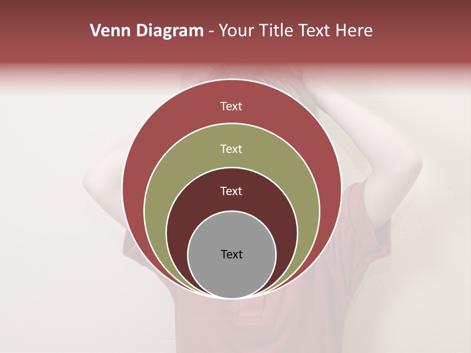 A Young Boy With His Hands On His Head PowerPoint Template