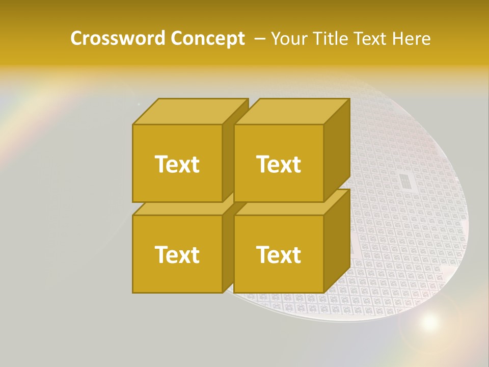 A Round Object With A Rainbow In The Background PowerPoint Template