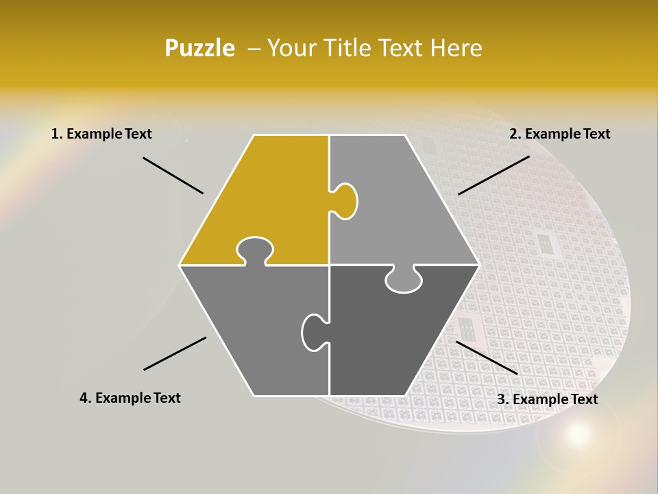 A Round Object With A Rainbow In The Background PowerPoint Template