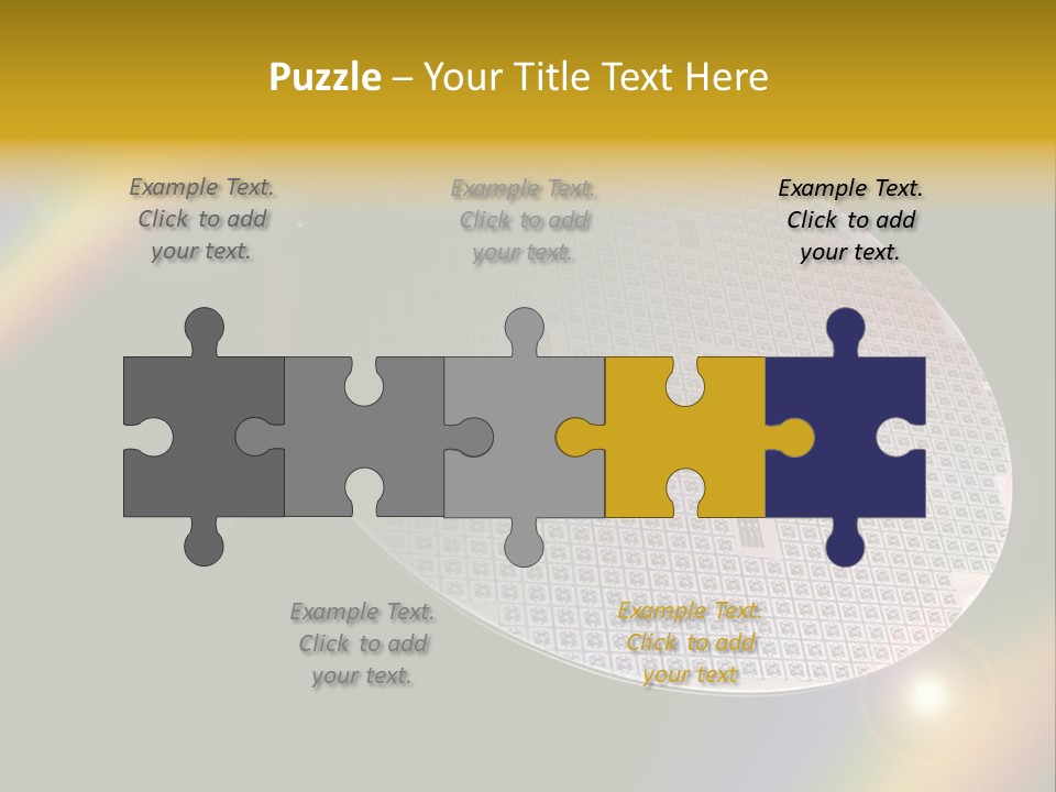 A Round Object With A Rainbow In The Background PowerPoint Template