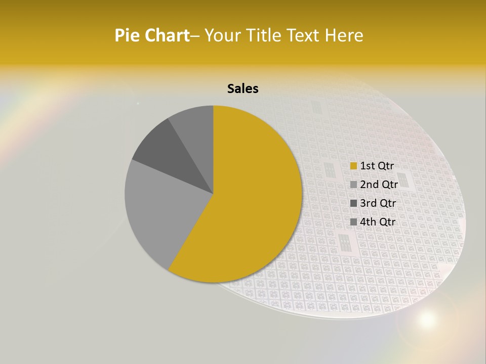 A Round Object With A Rainbow In The Background PowerPoint Template