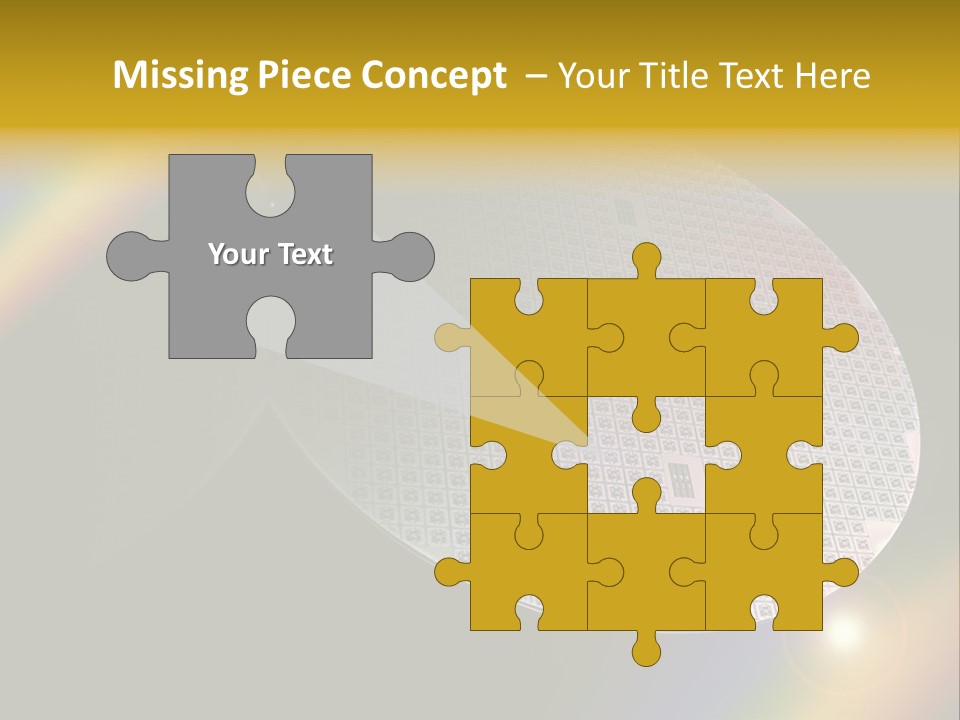 A Round Object With A Rainbow In The Background PowerPoint Template