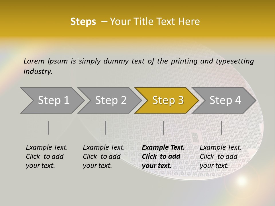 A Round Object With A Rainbow In The Background PowerPoint Template