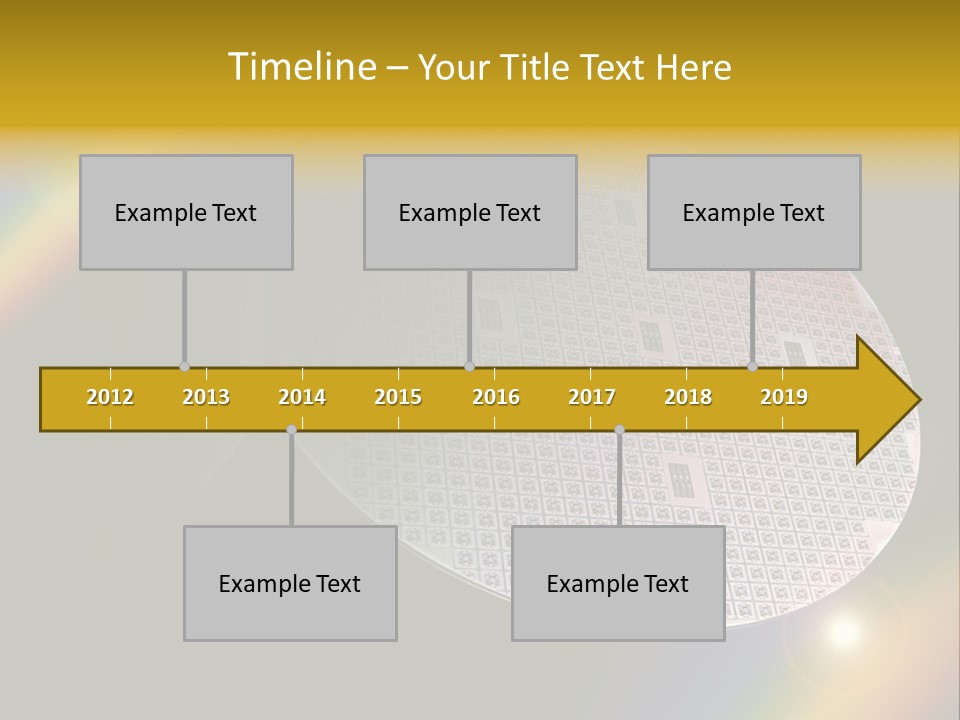 A Round Object With A Rainbow In The Background PowerPoint Template