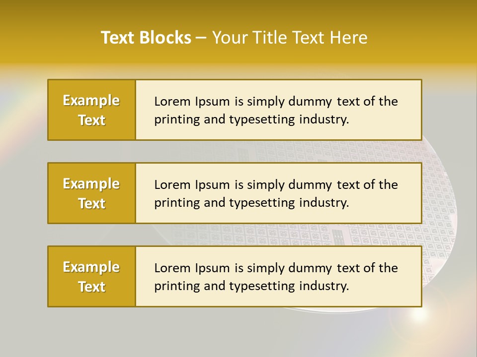 A Round Object With A Rainbow In The Background PowerPoint Template