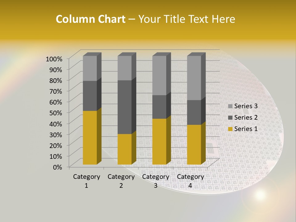 A Round Object With A Rainbow In The Background PowerPoint Template