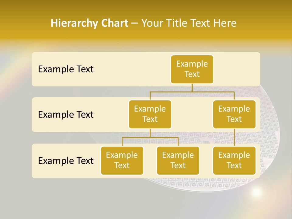 A Round Object With A Rainbow In The Background PowerPoint Template