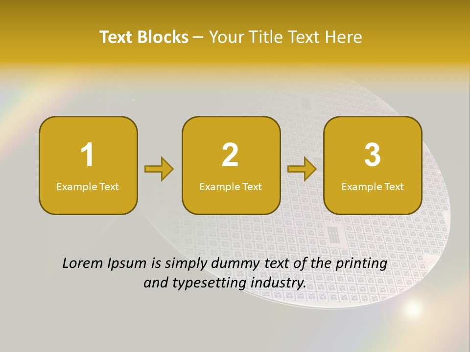 A Round Object With A Rainbow In The Background PowerPoint Template
