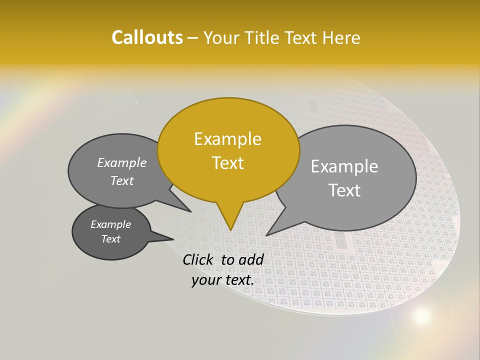 A Round Object With A Rainbow In The Background PowerPoint Template