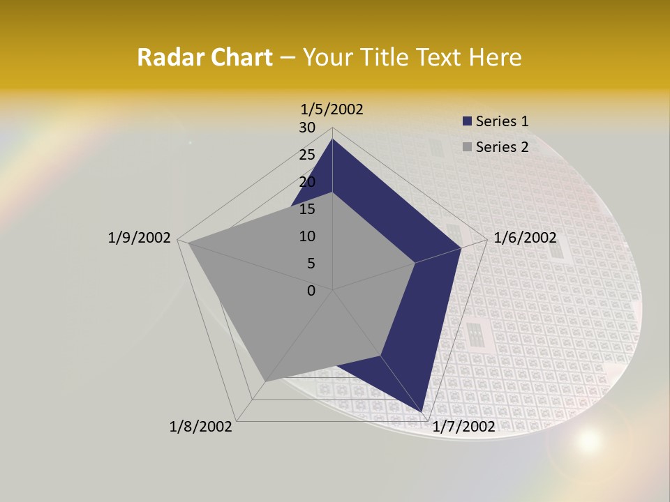 A Round Object With A Rainbow In The Background PowerPoint Template