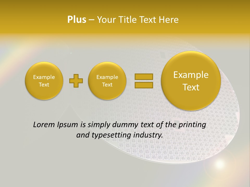 A Round Object With A Rainbow In The Background PowerPoint Template