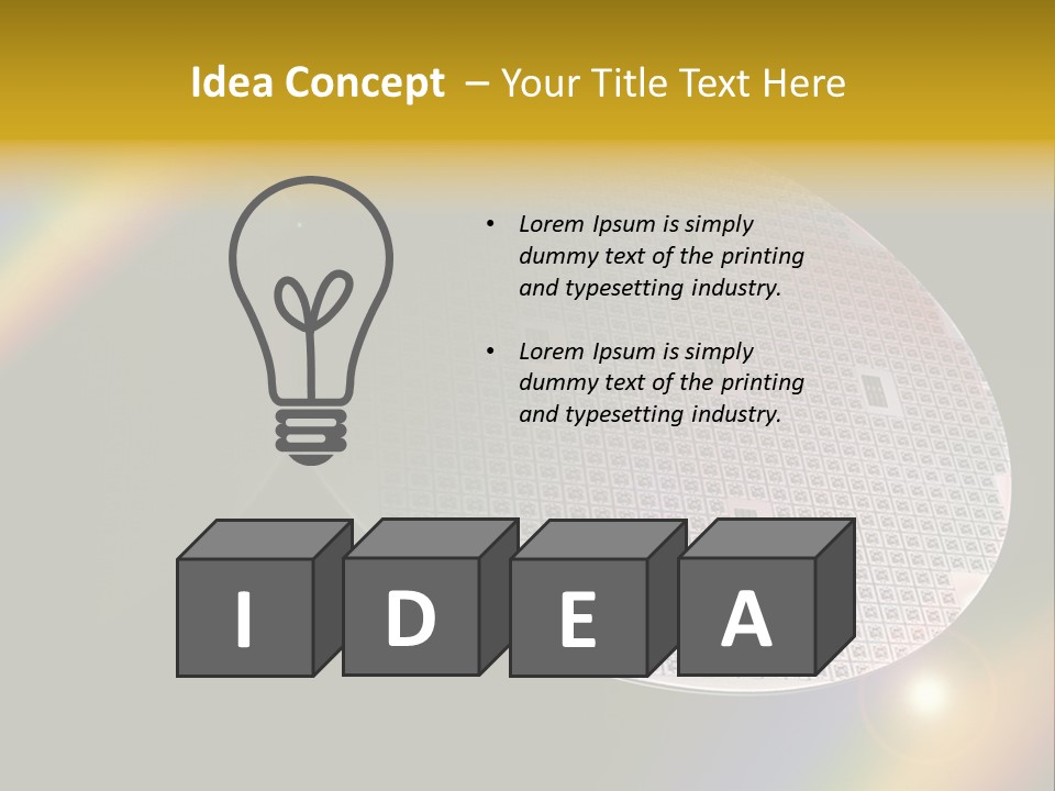 A Round Object With A Rainbow In The Background PowerPoint Template