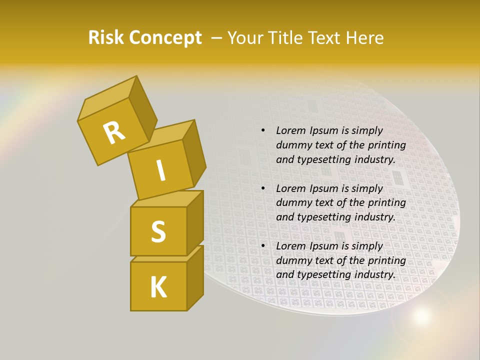 A Round Object With A Rainbow In The Background PowerPoint Template