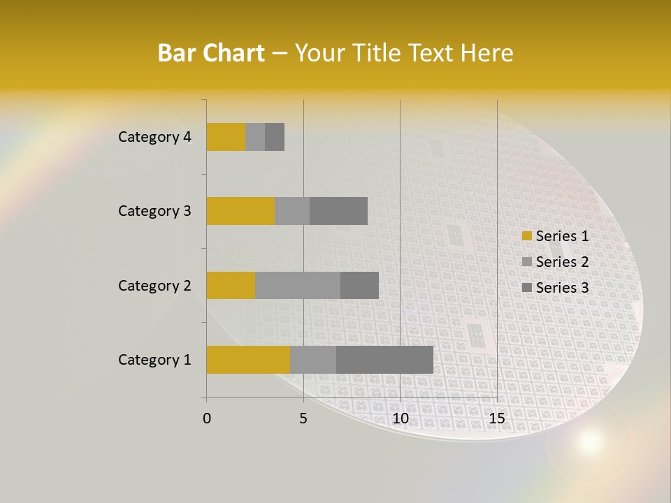 A Round Object With A Rainbow In The Background PowerPoint Template