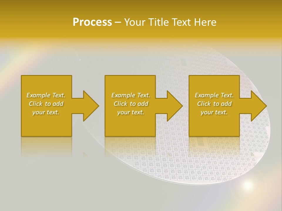 A Round Object With A Rainbow In The Background PowerPoint Template