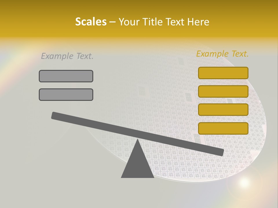 A Round Object With A Rainbow In The Background PowerPoint Template