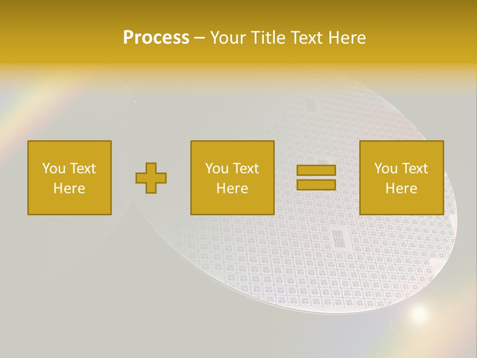 A Round Object With A Rainbow In The Background PowerPoint Template