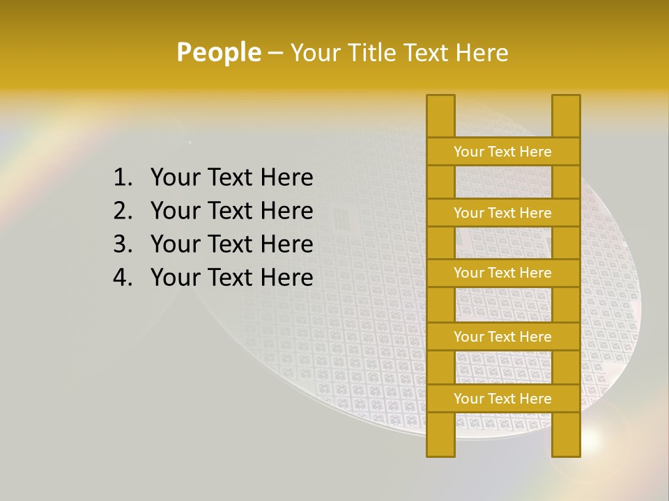 A Round Object With A Rainbow In The Background PowerPoint Template
