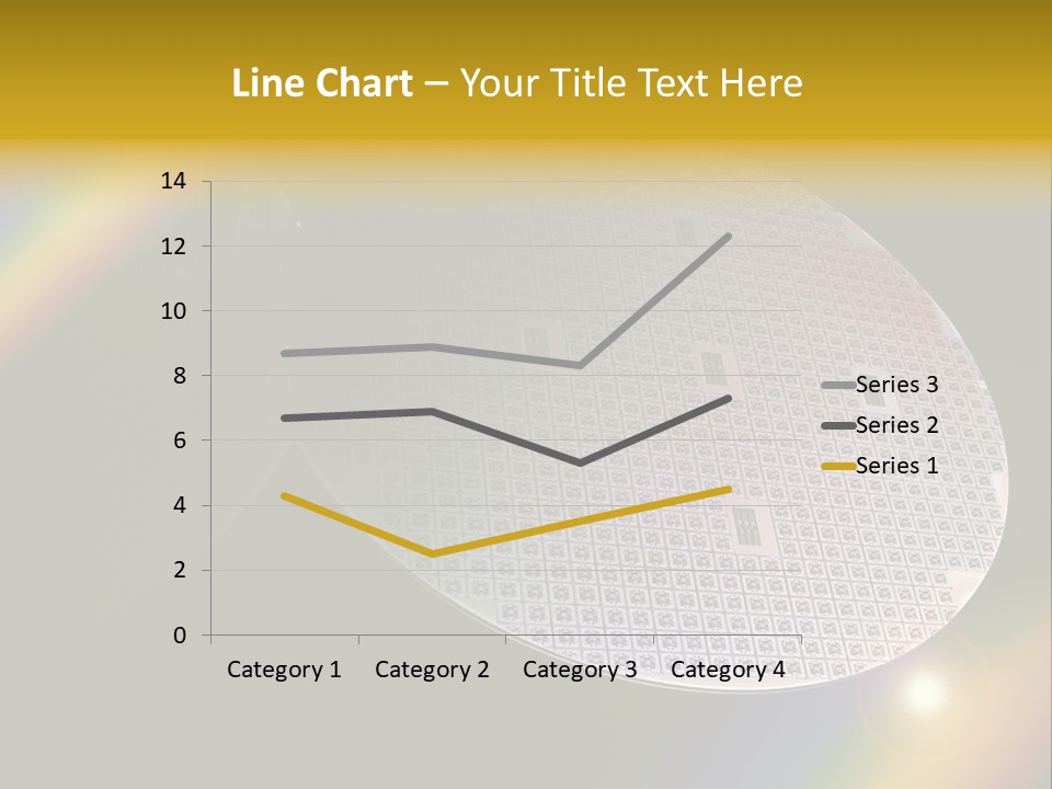 A Round Object With A Rainbow In The Background PowerPoint Template