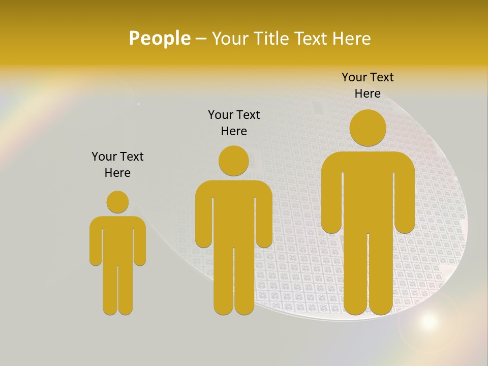 A Round Object With A Rainbow In The Background PowerPoint Template