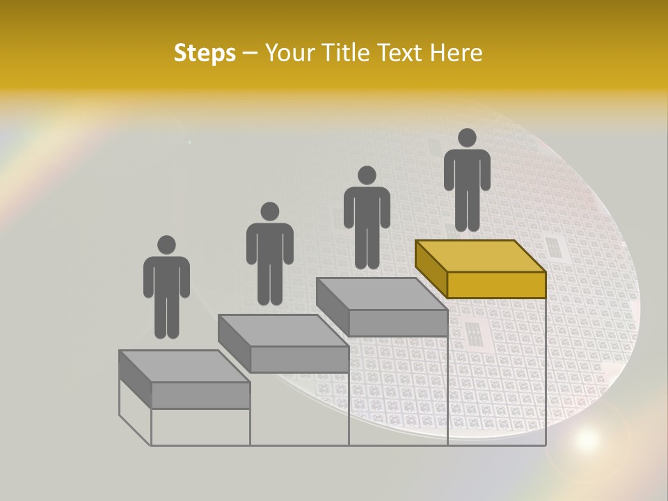 A Round Object With A Rainbow In The Background PowerPoint Template