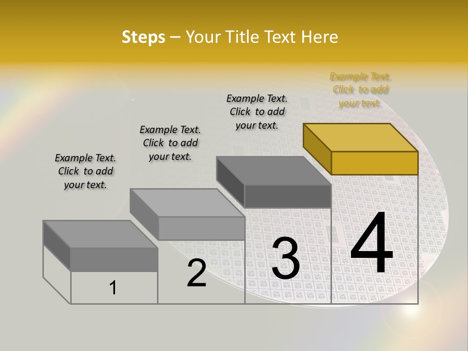 A Round Object With A Rainbow In The Background PowerPoint Template