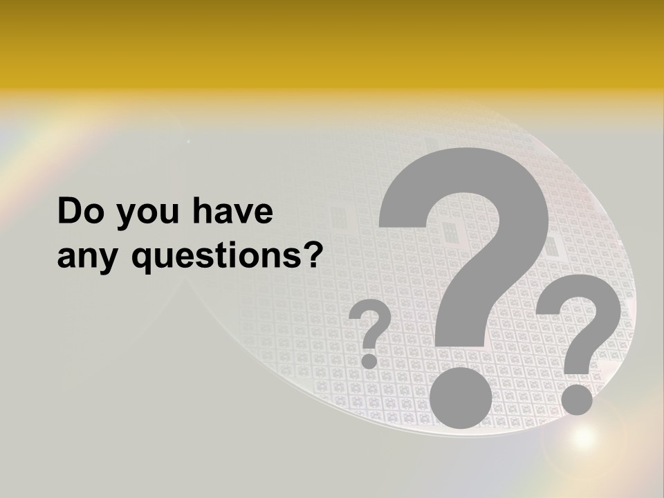 A Round Object With A Rainbow In The Background PowerPoint Template