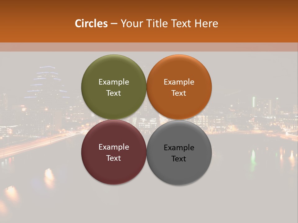 Cityscape Metropolis Lifestyle PowerPoint Template