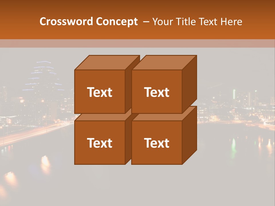 Cityscape Metropolis Lifestyle PowerPoint Template